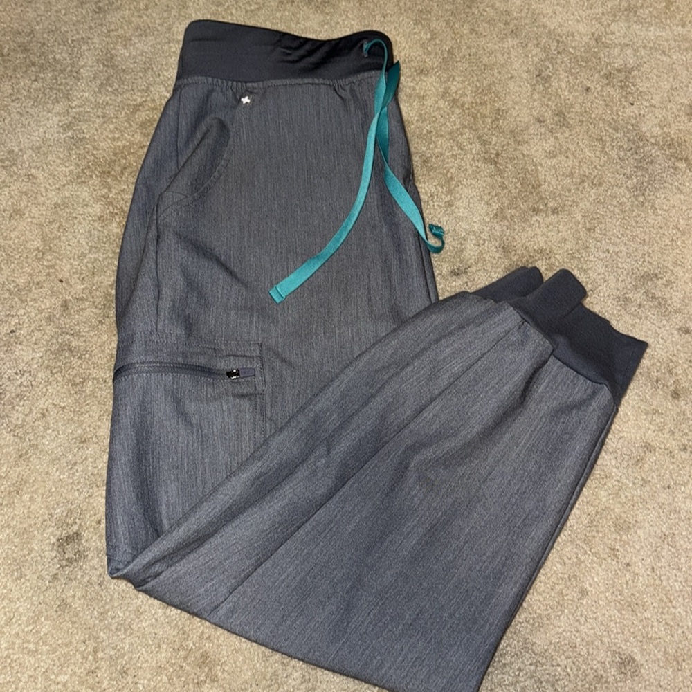 Gray Fig Jogger Scrub Pants
